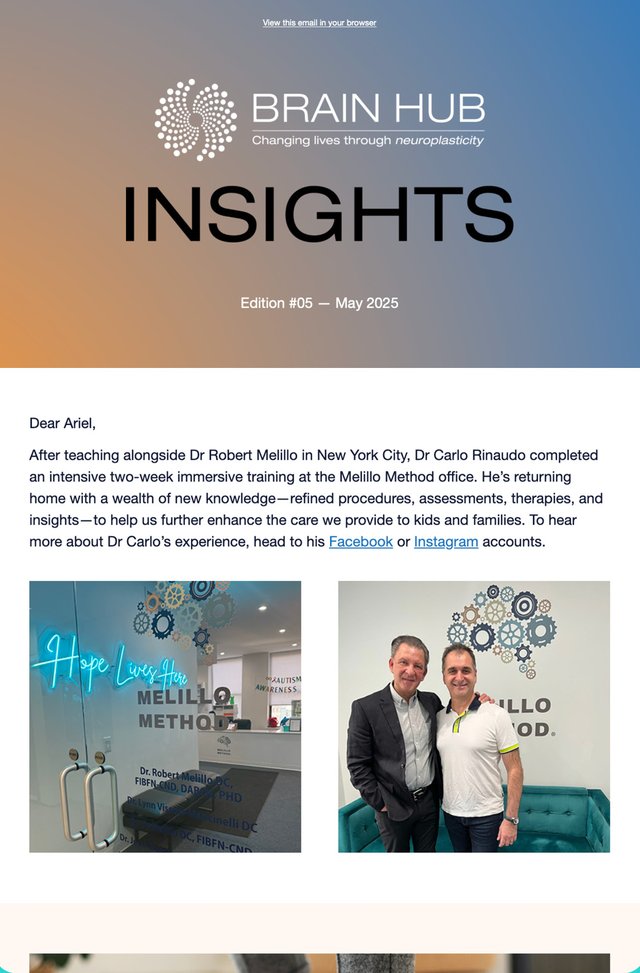 Brain Hub Insights newsletter
