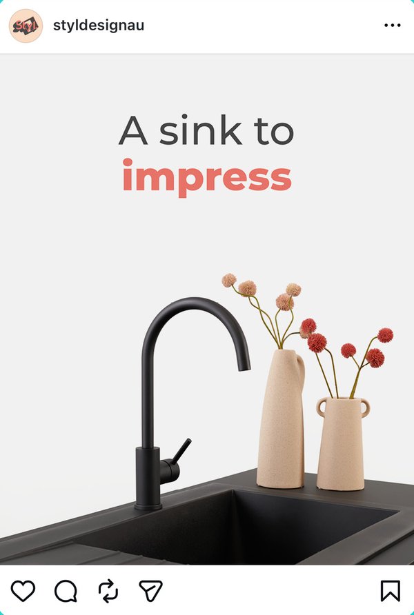 Styl Design “A sink to impress” ad